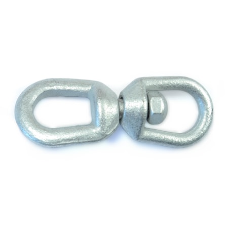 Midwest Fastener 1/4" Galvanized Steel Eye & Eye Swivels 54629